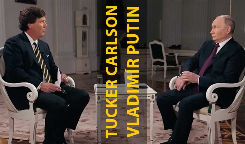 Tucker Carlson a slavný rozhovor s Vladimirem Putinem