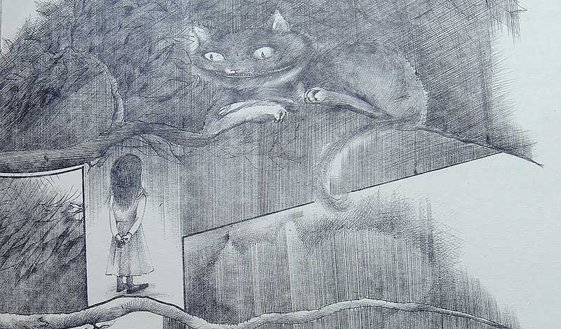 Alenka v kraji divů Lewise Carrolla  v ilustracích Markéty Prachatické