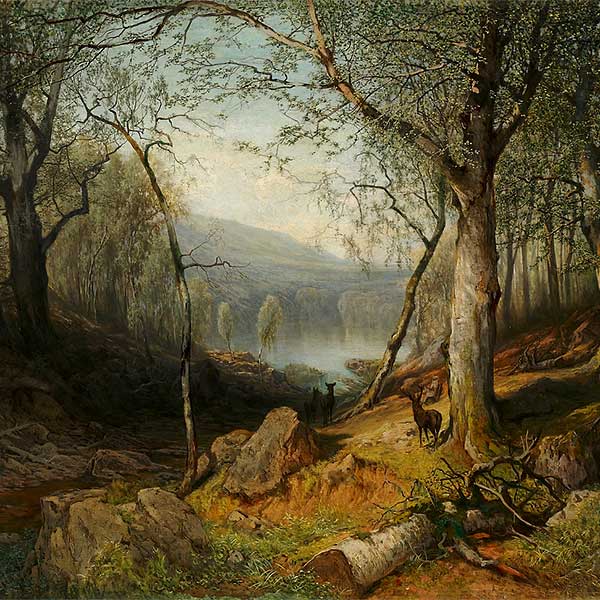 Julius Marak Pruh led buko vym lesem 1858 1859 vyrez