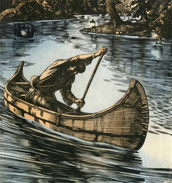 Jaromír Vraštil. Ilustrace z knihy Coopera, Stopař. | Čítárny