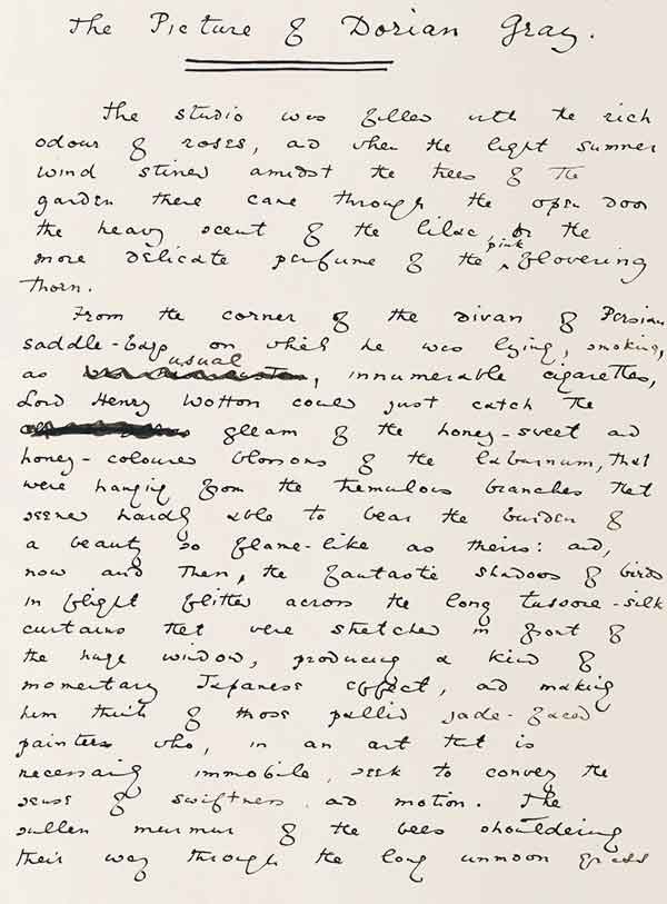 wilde obraz doriana greye rukopis