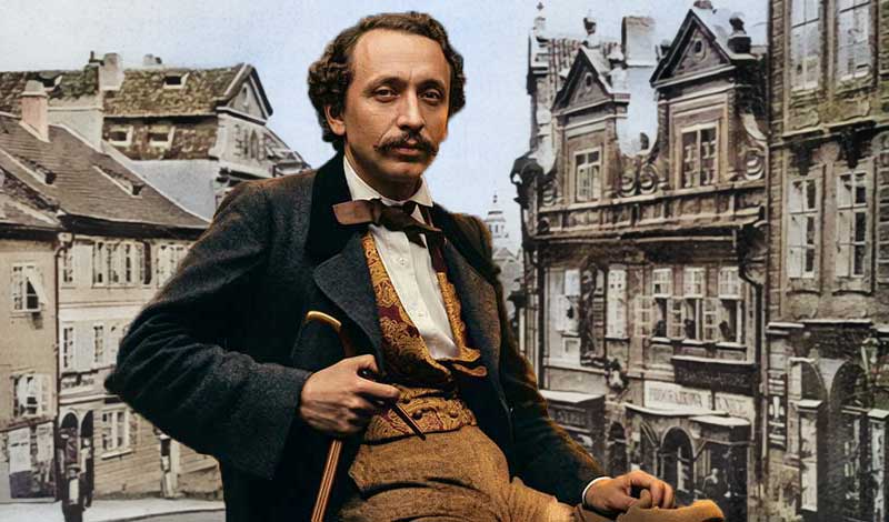 Jan Neruda Nerudova ulice. Prvni máj 1890