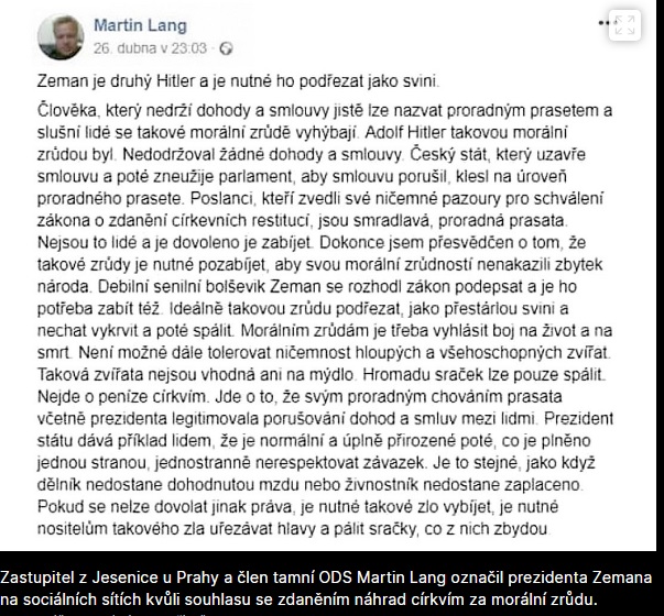 Lang ODS Zeman politika | Čítárny Lang ODS Zeman politika